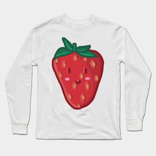 Cute Kawaii strawberry Long Sleeve T-Shirt